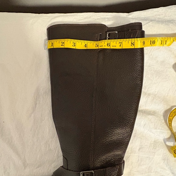 Clark’s Brown Leather Women’s Riding Boots Wide Calf - Picture 3 of 9